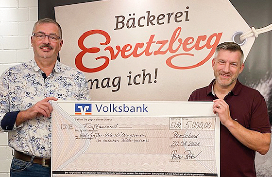 Flut-Brot: 5.000 Euro Spende dank eurer Hilfe!